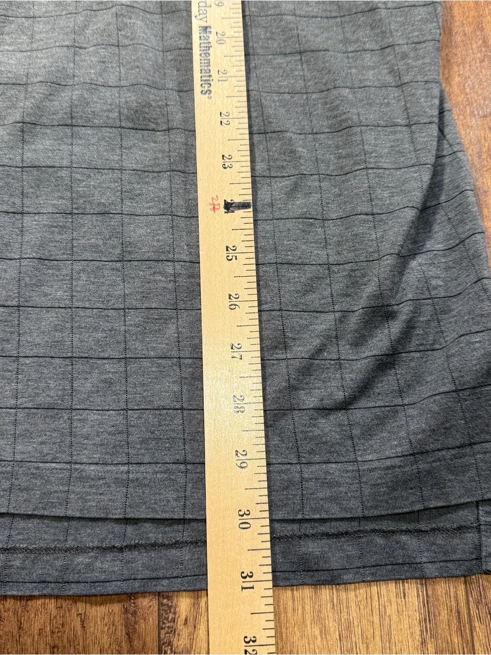 Polo Ralph Lauren Gray Windowpane Long Sleeve Polo Shirt XL